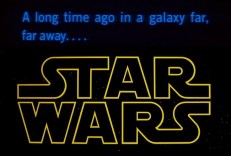 Star Wars: A long time ago in a galaxy far, far away.... Watch the opening scene to the original Star Wars
